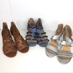 ComfortView - Heeled Sandal Shoe Bundle Lot of 3